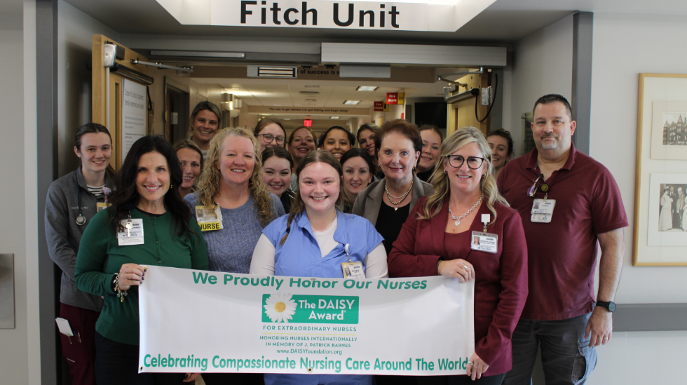 Danielle Jackitis, RN, BSN, honored with DAISY Award for Compassionate Nurses.