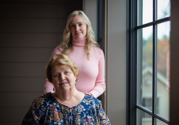 Carole St. Jean (seated) and Dr. Shikhman