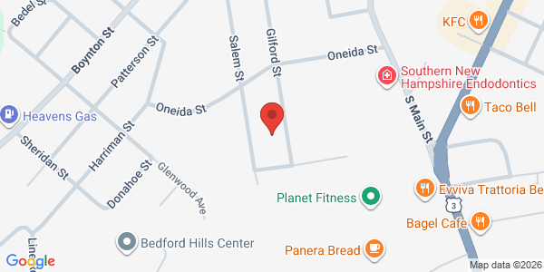 Map showing location at 775 South Main Street, Manchester, NH, 03102, US